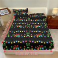 thumbnail image 3 of Jeiento Christmas Lights Print 3 Piece Bedding Set, Deep Pocket Bed Fitted Sheet with 2 Matching Pillow Shams, Soft Breathable Bed Cover Set for Holiday Bedroom Decor, Twin Size, 3 of 7