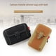 thumbnail image 4 of Bolso de lona para teléfono móvil, con cinturón, vertical, para hombre, multifuncional, tipo bandolera, resistente al desgaste, de lona, 4 of 6