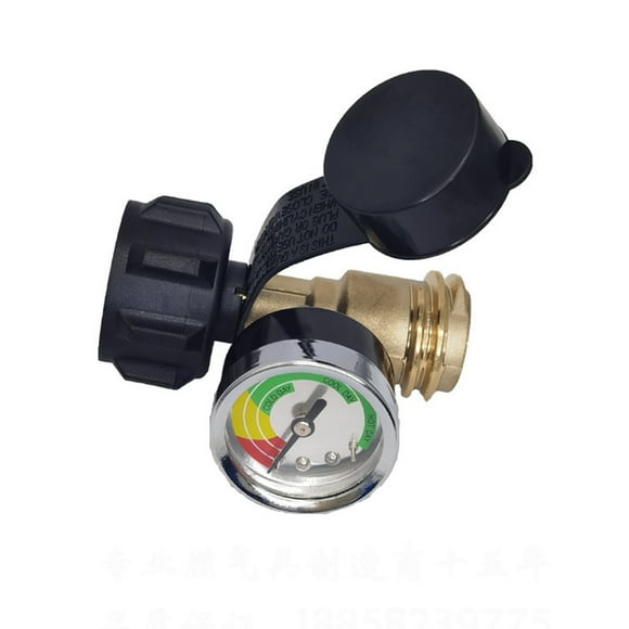 Ikeay Propane Tank Gauge Propane Tank Gauge Level Indicator Grill Gauge for 5 40Lbs Propane Tank 3 Different Scales Propane Gauge for Grill Heater Fryer Rv,Gas Cylinder Adapter