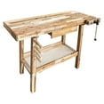 thumbnail image 3 of Olympia Tools 48 Inch Acacia Hardwood Woodworking Carpentry Workbench w/ Storage, 3 of 10