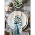 thumbnail image 2 of Thanksgiving Cloth Napkins Set of 4 Reusable Dinner Napkins, Country Blue White Pumpkin Leaf Flowers Cocktail Napkin Washable Table Napkins for Wedding/Holiday Party/Baby Shower 20"x20", 2 of 7