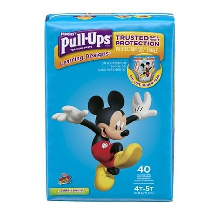Pull-Ups Boys' Learning Designs Training Pants, Size 4T-5T, 40 Count