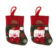 thumbnail image 1 of 2xRetro Calcetín de Navidad Árbol de Navidad Decoración colgante Cubiertos colgantes Macarena Tela no tejida Xas Stocking, 1 of 7