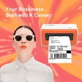 K COMER CX418HD Thermal Label Printer 4x6 300DPI