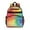 Colorful Tie Dye, variant on Colorful Tie Dye Cloud Shape Pattern Backpack for School,Cute School Bag,Schoolbag with Adjustable Shoulder Straps & Padded Back,15.25"x11.5"x5.25"