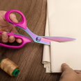 thumbnail image 4 of WWS-Left Handed Sewing Scissors for Fabric Cutting, Professional Sharp Heavy Duty Titanium Coating Forged Stainless Steel Multi-Purpose Shears for Leather, Dressmaking, Tailoring, Quilting, Office, 9, 4 of 4
