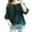 1-Dark Green, variant on Women's off the Shoulder Tops Casual Loose 3/4 Sleeve Drawstring V-Neck Pure Color T Shirts Puff Sleeved Lightweight Breathable Summer Plus Size Country Concert Blouses 1-Red S