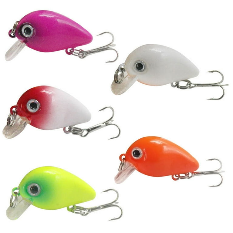 Cheers.US Lures Underwater Hard Bait Simulation Bait 2.9cm/1.6g Micro  Object Mini Fat Bass Perch Fishing Lures