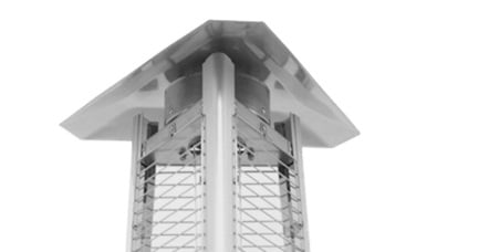 AZ Patio Heaters 3-sided Glass Tube Heat Shield