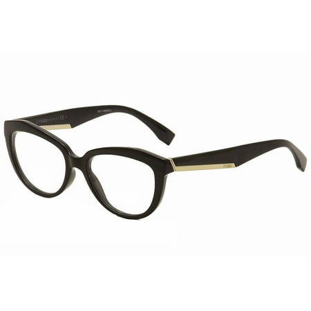 Fendi Women's Eyeglasses FF0020 D28 Shiny Black Full Rim Optical Frame 52mm