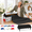 Black, variant on Red Gingham Disposable Plastic Tablecloth Roll, 54 In X 108 Ft For Indoor Outdoor Events
