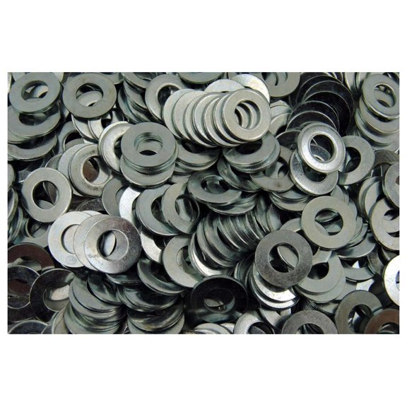 (1000) 3/8" SAE Flat Washers - Zinc Plated
