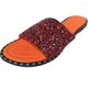 thumbnail image 2 of Mujeres Glitter Bling Fancy Slide Flat Low Wedge Casual Moda Sandalias Zapatos Wmkox8yii hj789, 2 of 5