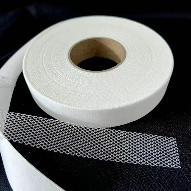 Megumi 1 Roll Fabric Fusing Tape Double Sided Adhesive Hem Tape Iron on  Tape (White)