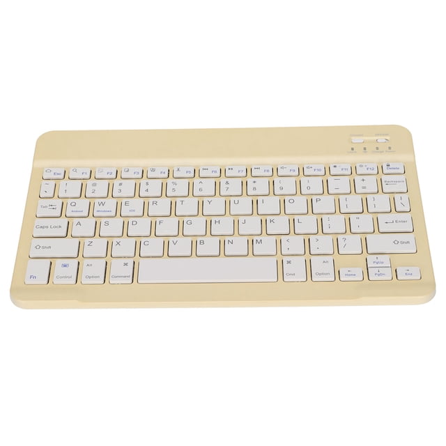 IOS Tablet Keyboard, Advanced Technology Lock Screen Function Stable Connection Touchpad Keyboard Wide Compatibility for PC for Tablet Yellow,Blue,Pink,Green,Cyan