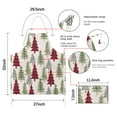 thumbnail image 7 of Multicolor Christmas Tree Apron-Garden Aprons for Women with Pockets-Cotton Linen Waterproof Kitchen Cooking Gardening Aprons Adjustable for Kitchen,Cooking,BBQ and Salon 32"x27", 7 of 7