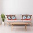 thumbnail image 3 of Ambesonne Landscape Throw Pillow Cover 4 Pack, Botanic Fall Forest, 18", Orange Red and White, 3 of 5