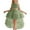 Green, variant on Girls Dress with Train, Tiered Mesh Gown for Pageant, Recital, Performance, Formal Party & Special Occasions