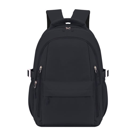 FUZHIQ Solid Color School Backpack for Ages 3rd 4th 5th 6th Grade Multi Side Pockets Breathable Padded Straps Simple Bookbag Elementary Back to School