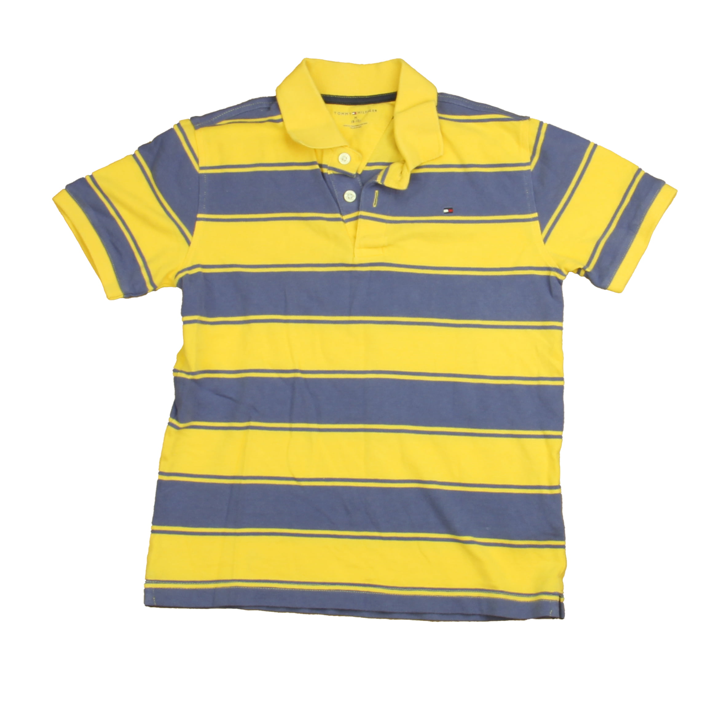 slange Afvist cykel Pre-owned Tommy Hilfiger Boys Yellow | Blue Stripe Polo Shirt size: 8 Years  - Walmart.com
