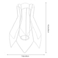 thumbnail image 2 of BRIGHTFUFU Wire Lamp Shade Frame Iron White Custom Shape Replacement for Old Light Frame for Table Lamp 1Set, 2 of 8
