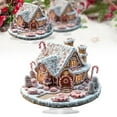thumbnail image 4 of Noothes Christmas Village Figurines Winter Wonderland Tabletop Centerpiece for Seasonal Home Accents and Detailed Holiday Room Decor, 4 of 8