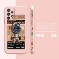 thumbnail image 3 of Funda para Samsung Galaxy A91 A73 A72 A71 A53 A52 A33 AO3S 4G 5G Funda de silicona líquida Simple elegante y lujosa astronautas espaciales, 3 of 5