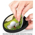 thumbnail image 3 of Silicone Non-Slip Drink Coasters with Removable Printed Absorbent Felt Pad - Set of 4 - Golf Club & Ball, 3 of 3