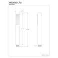 thumbnail image 3 of Kingston Brass KX82651 Shower Scape Hand Shower, Polished Chrome, 3 of 3