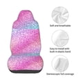 thumbnail image 4 of Daiia Fun Rainbow Pink Printed Car Seat Cover - Waterproof & Sweatproof - Universal Fit, Machine Washable, Non-Slip - Seat Protector for Car, Truck, SUV, Van (1 Pack), 4 of 5