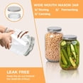thumbnail image 3 of Tarro de vidrio ComSaf de 1 galón (1280 ml) con tapa para almacenamiento de alimentos x, 3 of 8