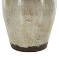 thumbnail image 5 of DecMode 14" Antique Amphora Cream Ceramic Vase with Speckled Texturing and Yellow and Brown Accents, 5 of 9
