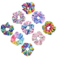 thumbnail image 4 of 9pcs Colorful Hair Scrunchies Elastics Bobbles Hair Bands Hair Tie Ropes, 4 of 7