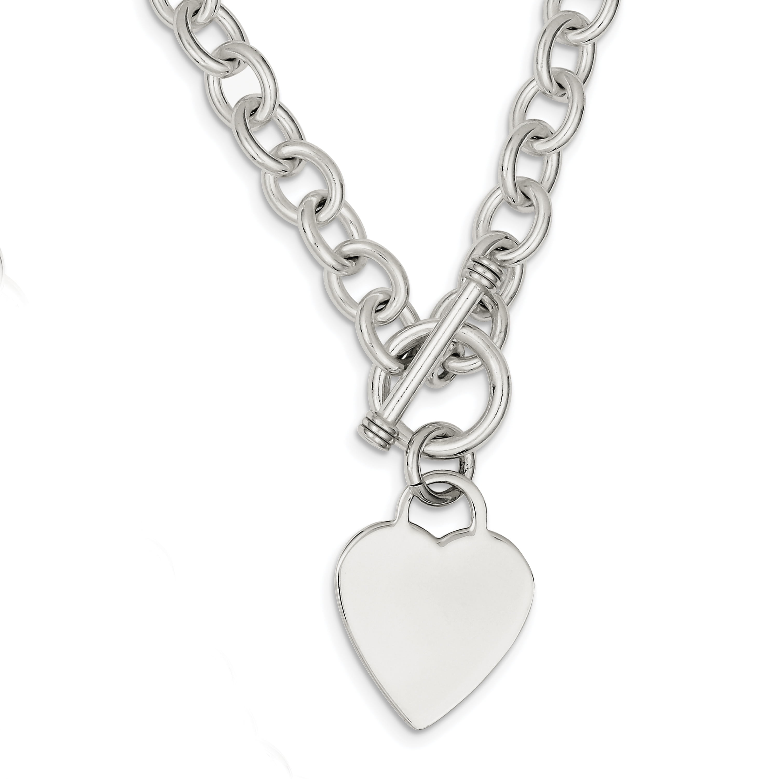 heart charm toggle necklace