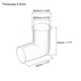 thumbnail image 2 of 2Pack Pipe Elbow Connector, 20mm/0.79" 2 Way Elbow for Aquariums, 2 of 6