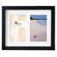 thumbnail image 2 of Ebony-black wood 5x7 duo with coordinated off-white photo mat - 5x7, 2 of 2