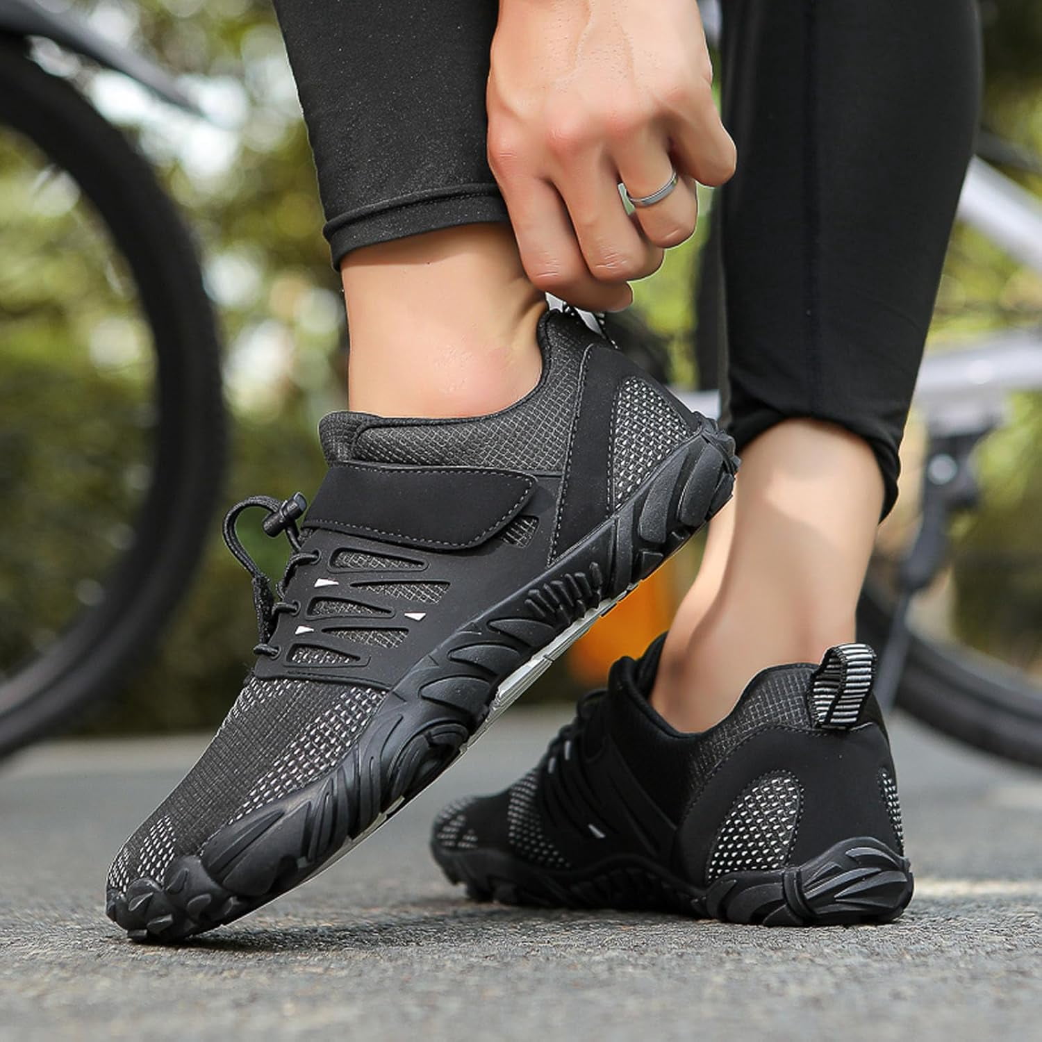 Women's Men’s Barefoot Hiking Shoes Minimalist Trail Running Sneakers Zero Drop Sole Wide Toe Box Parkour Trekking Workout Footwear