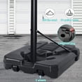 thumbnail image 3 of Naipo 44in Portable Basketball Hoop Stand Goal Systemwith Adjustable Height 7 ft 6 in to 10 ft, Strong Base and Wheels for Kids Adults, 3 of 7