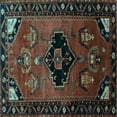 thumbnail image 1 of Ahgly Company Indoor Square Persian Light Blue Traditional Area Rugs, 5' Square, 1 of 4