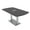 Asian Night w/Silver Base with Electric, variant on 6X3 Arc Rectangle Conference Table Square Metal Base Data Electric