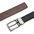 thumbnail image 3 of Giorgio Brutini  Men's Reversible Stretch Leather Belt - Stylish, Versatile with Comfortable All-Day Wear | Black/Brown, Size XL, 3 of 5