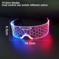 thumbnail image 2 of Led Glasses Light Up Glasses Led Visor Glasses, Luminous Glasses For Halloween Party Bar, 2 of 5