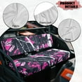 thumbnail image 6 of Uorisanigo UTV Seat Covers Set with Elastic Band, Anti-Scratch Pink Hunting Camo Forest UTV Bench Seat Cover Fits for Kawasaki Mule 4010 2009-2023 2025 Durable Fabric Padded Protector, 6 of 7