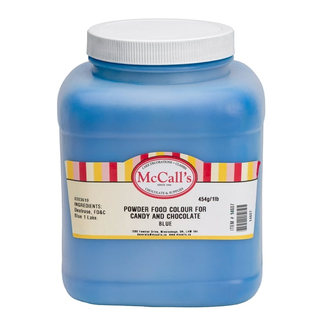 POWDER FOOD COLOR lake BLUE FOR CANDY & CHOCOLATE 454 g / 1 lb