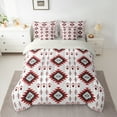 thumbnail image 2 of Manfei Boho Hippie Aztec Bedding Comforter Set 7-Piece, Retro Geometric Abstract King Bedding Sets, Tribal Western Style Reversible Bed Sheets, Ultra Soft Home Decor, 2 of 7