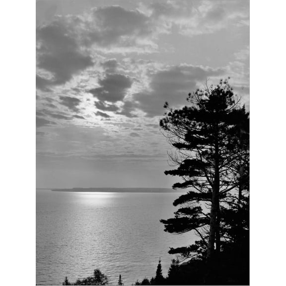 Art.com Sunset from Mackinac Island, Mich. Stretched Canvas Print Wall Art, 12" x 16"