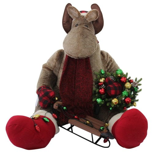 RG Style Christmas Sitting Moose Inflatable