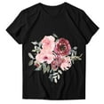 thumbnail image 6 of Outfmvch T Shirts for Women Casual Summer T Shirt Floral Butterfly Funny Graphic Tee T Shirt Womens Tops, 6 of 6