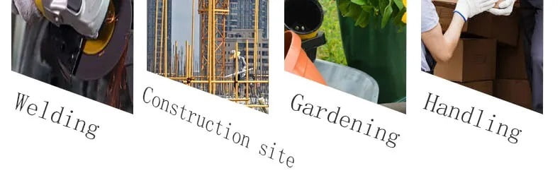Leather Working Gloves ,for Men Welding Construction Gardening Heavy Duty Work ,Flexible and Comfortable