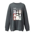 thumbnail image 6 of Meichang Women's Halloween Sweatshirts Oversized Long Sleeve Crew Neck Sweatshirt Cute Spooky Ghost Graphic Sweatshirts Fall Pullover, 6 of 7